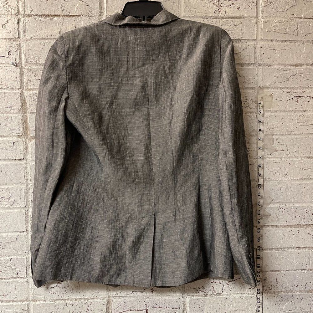 Calvin Klein Gray Single Button Front Blazer Jack… - image 6